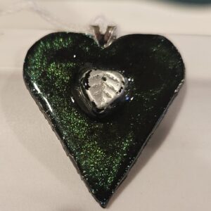 Product image of  Metal Green Heart Pendant