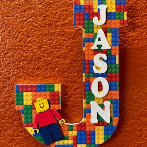 Product image of  Lego-Inspired Kids Name Sign