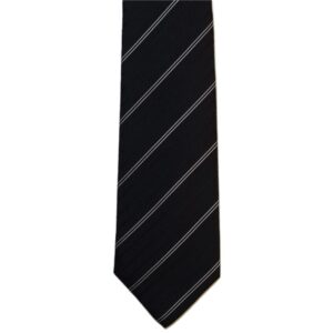 Product image of  Black necktie with white stripes