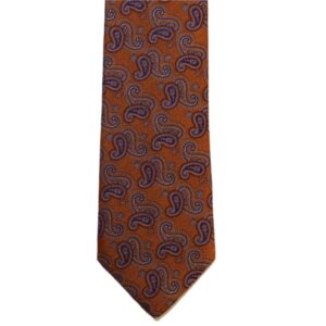 Product image of  Orange with paisley necktie