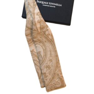 Product image of  Tan bowtie with tan paisley