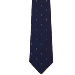 Product image of  Dark blue necktie with green ladybugs