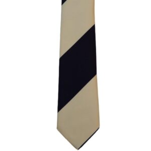 Product image of  Blue and cream wide stripes necktie