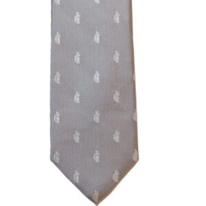 Product image of  Grey necktie with white turtles