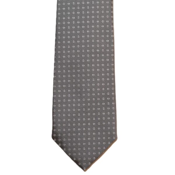 Product image of  Grey necktie with ovals (narrow)