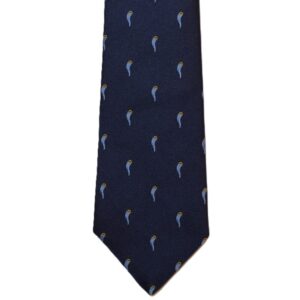 Product image of  Blue necktie with blue Italian horns