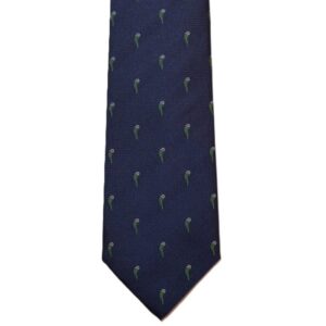 Product image of  Blue necktie with green Italian horns