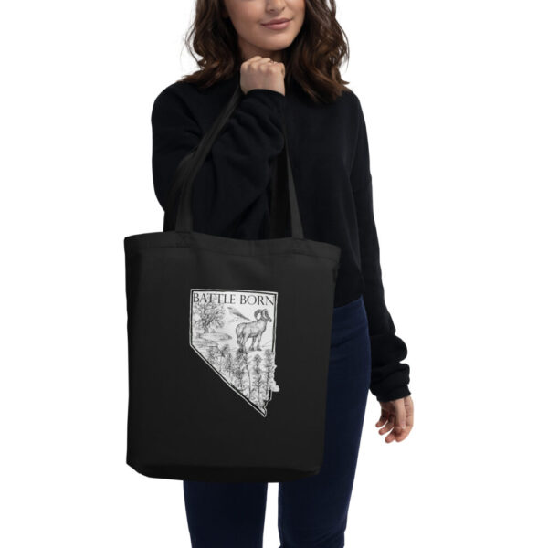 Product image of  Nevada Tote Bag State Symbols Watercolor Pen and Ink Art