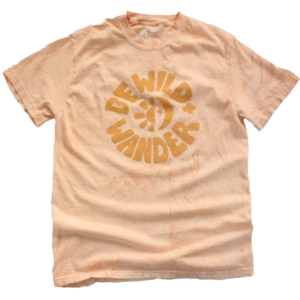 Wild + Wander Colorblast Tangerine T-Shirt  (Unisex)