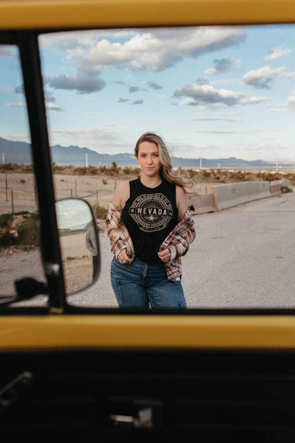 ‘All For Our Country’ Badge Cropped Tank (womens)