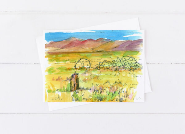 Nevada Desert Autumn Landscapes Greeting Card Set