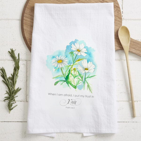 Medicinal Herbs Kitchen Flour Sack Towels Home Decor Flowers Bluebird