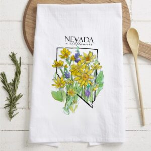 Nevada Wildflowers Kitchen Flour Sack Towels Home Decor