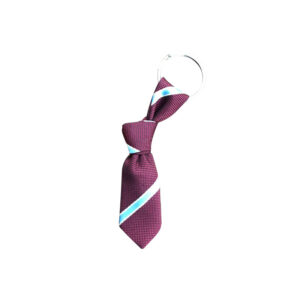 Red with stripes mini necktie key chain