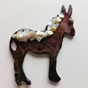 Metal Donkey art or ornament