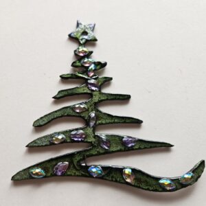 Metal Squiggly Christmas Tree