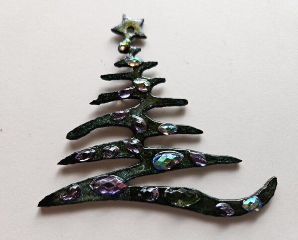 Metal Squiggly Christmas Tree