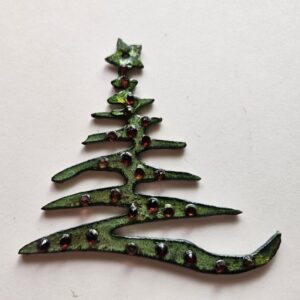 Metal Squiggly Christmas Tree