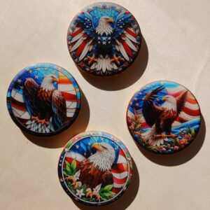 SORE LIKE AN EAGLE WITH THIS 4 PIECE SET OF COASTERS