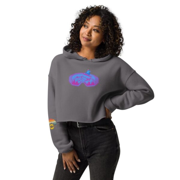 ShredStorm Switchy Snowboarding Crop Hoodie