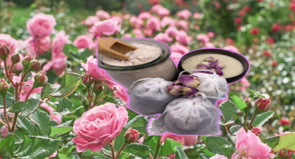 Gift of Roses Pink Rose Bath & Body Set