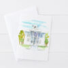 Churchill Courthouse Fallon Nevada Watercolor Greeting Card Historical Landmark