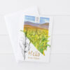 Hello from Fallon Nevada Watercolor State Shape Greeting Card Historical Highway
