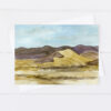 Sand Mountain Fallon Nevada Watercolor Greeting Card Historical Landmark