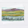 Stillwater Wildlife Refuge Fallon Nevada Watercolor Greeting Card Historical Landmark