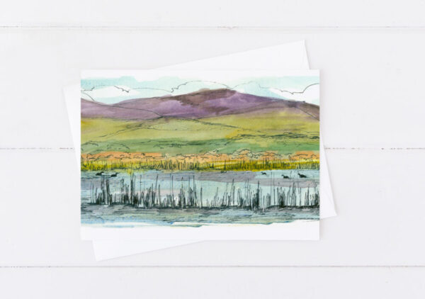 Fallon Nevada Greeting Cards Desert Mountains Lake Lahontan