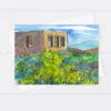 Fort Churchill Fallon Nevada Watercolor Greeting Card Historical Landmark