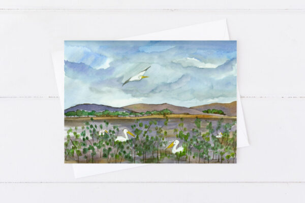 Fallon Nevada Greeting Cards Desert Mountains Lake Lahontan