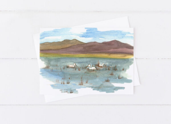 Fallon Nevada Greeting Cards Desert Mountains Lake Lahontan