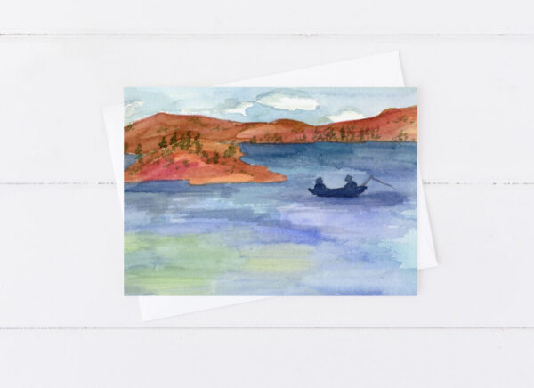 Fallon Nevada Greeting Cards Desert Mountains Lake Lahontan