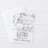 Dairy Ranch Milk Fallon Nevada Watercolor Greeting Card Historical Landmark