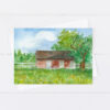Whitaker Barn Fallon Nevada Watercolor Greeting Card HIstorical Landmark