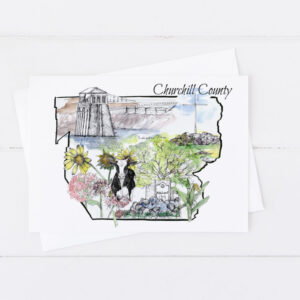 Nevada Counties Greeting Cards State Landmarks Agriculture Botanicals Animals