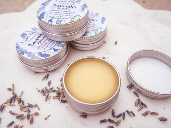 Lavender Lip Balm Dry Skin Soother All Natural Aromatherapy Calm Emotions