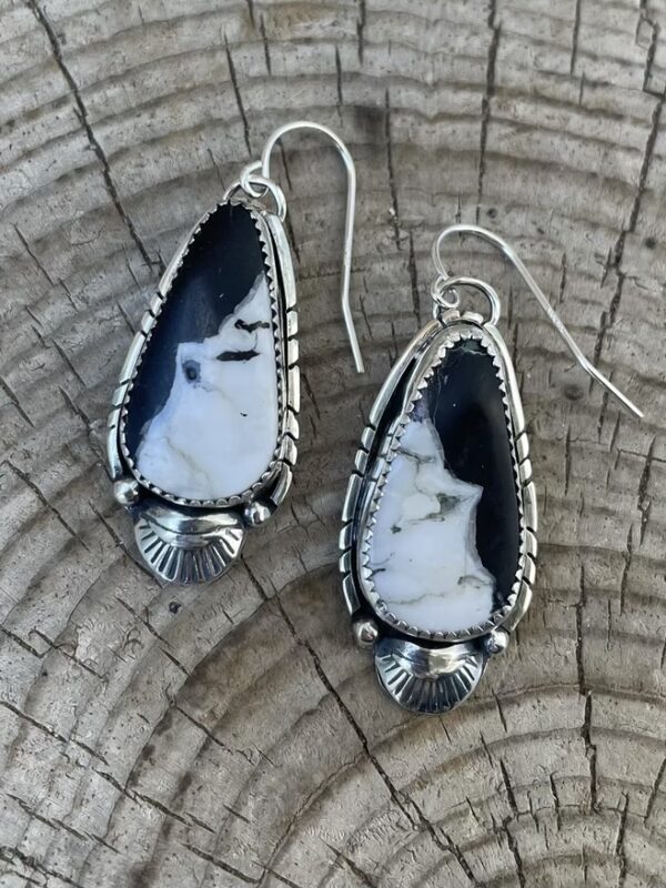 White Buffalo Earrings