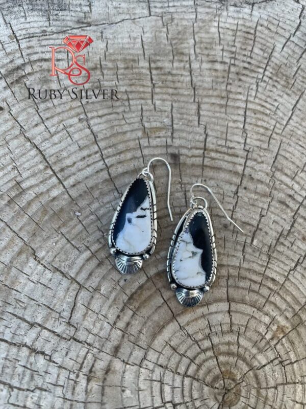 White Buffalo Earrings