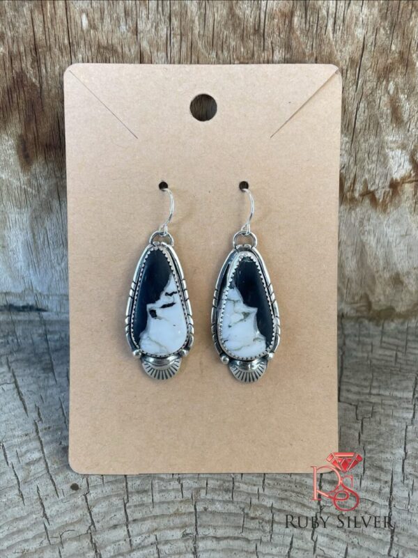White Buffalo Earrings