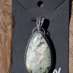 Broken Arrow Variscite Pendant