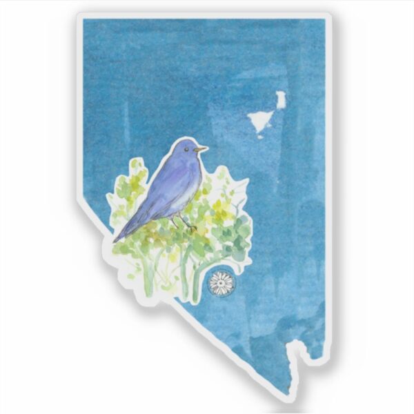 Nevada State Shape Stickers Explore Don’t Fence Me In Desert Bighorn