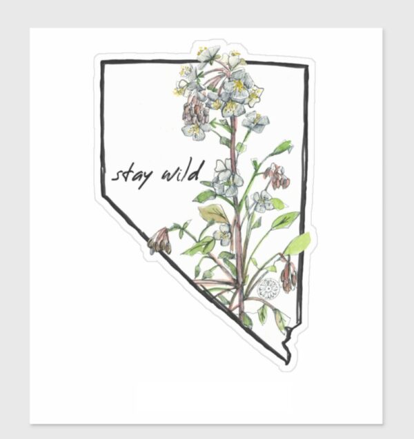Nevada State Shape Stickers Explore Don’t Fence Me In Desert Bighorn
