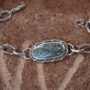 Variscite link bracelet