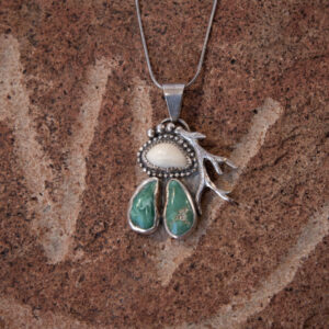 Elk Ivory variscite pendant