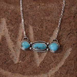 Turquoise bar necklace