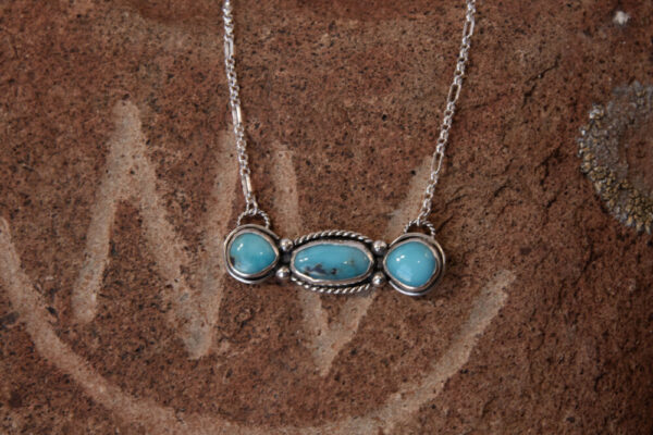 Turquoise bar necklace