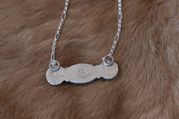 Turquoise bar necklace