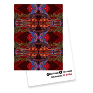 4 Queens Hotel and Casino Las Vegas – 5″x7″ Greetings Card